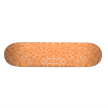 Figuren in Orange Skateboarddeck