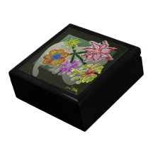 Fiktions-Blumen Modeschmuckschachtel