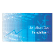 Finanzanalytiker-Buchhalter Visitenkarte