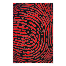 Fingerabdruck-Blase Kunstphotos