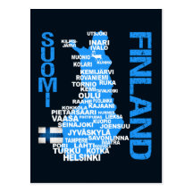 FINNLAND-KARTEN-Postkarte