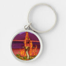 Fire Snake Woman Key Chains