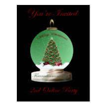 Firecrackinmams 2. on-line-WeihnachtsParty Postkarte