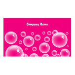 Firmennamen Pink Bubbles, Company Visitenkartenvorlagen