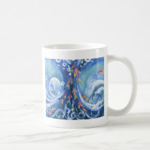 Fisch-Ansammlung Kaffeetassen