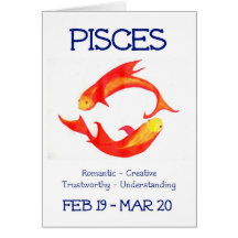 "Fisch" Geburtstags-Karte