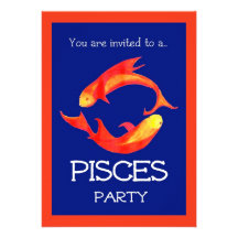 "Fisch" Party Einladung
