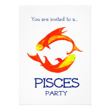 "Fisch" Party Einladung