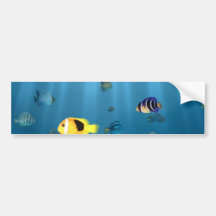 Fische im Ozean Autoaufkleber