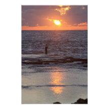 Fischer in Byblos am Sonnenuntergang, der Libanon Fotodrucke