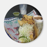 Fischetaco-Nahrungsmittelmexikaner-Salsa Magnete