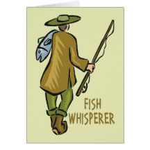 Fischewhisperer-Fischen Grußkarte