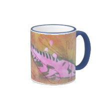 Fishforks blauer Weckerbecher Tee Tasse