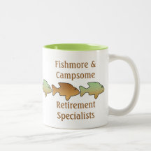 Fishmore u. Campsome, Ruhestandsbecher Haferl
