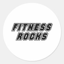 Fitness-Felsen Runde Sticker
