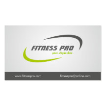 Fitness - Geschäfts-Karten Visitenkarten Vorlage