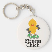 Fitness-Küken Keychain Schlüsselanhänger