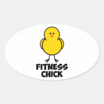 Fitness-Küken Sticker