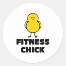 Fitness-Küken Stickers