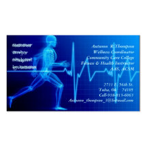 Fitness-Lehrer Visitenkartenvorlage