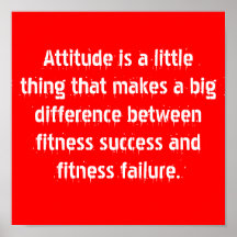 Fitness-Motivation Plakat