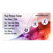 Fitness-Trainer-Geschäfts-Karten Visitenkarte