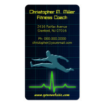 Fitness-Trainer/persönliche Trainer-Geschäfts-Kart Visitenkarten Vorlage