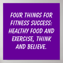 Fitness-Zitate Plakatdruck