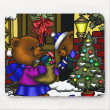 Fitztown Teddybär-Weihnachten Mauspad