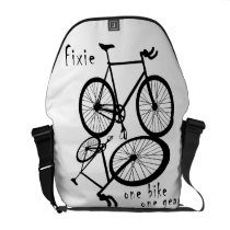 Fixie - eine Gang-Botetasche des Fahrrades eins kuriertaschen