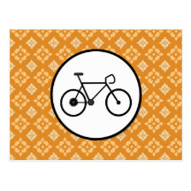 Fixie Fahrrad-örtlich festgelegtes Gang-Fahrrad au Postkarte