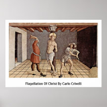 Flagellation von Christus durch Carlo Crivelli Plakat