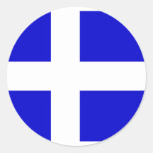Flagge Calais, Frankreich Sticker