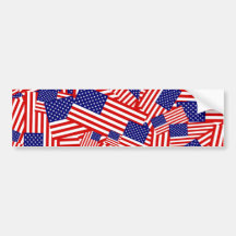 Flagge-Collage Auto Sticker