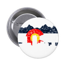 Flagge Denvers Colorado Buttons