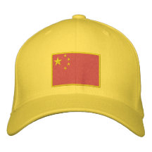 Flagge der China Bestickte Baseballkappen