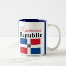Flagge der Dominikanischen Republik Tee Haferl
