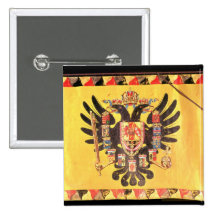 Flagge der Kaiserhabsburger-Dynastie, c.1700 Anstecknadelbuttons