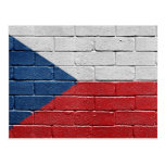 Flagge der Tschechischen Republik Postkarten