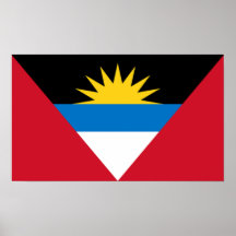 Flagge des Antigua und Barbuda-Plakats