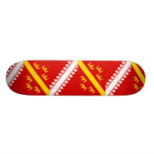 Flagge Elsass (alt), Frankreich Individuelle Skatedecks