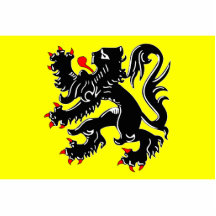 Flagge Flanderns, Belgien Foto Skulptur