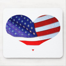 Flagge-Herz Mousepad