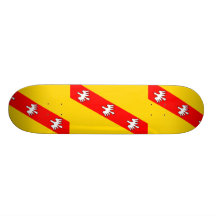 Flagge Lothringens, Frankreich Personalisiertes Skateboard