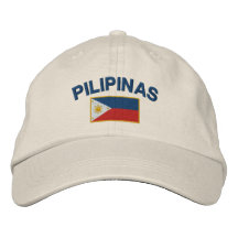 Flagge Philippinen Pilipinas Bestickte Kappen