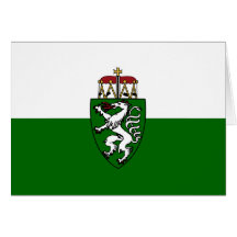 Flagge Steiermarks (Staat), Österreich Grußkarten