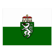 Flagge Steiermarks (Staat), Österreich Postkarte