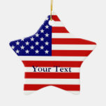 Flagge-Stern-Form-Weihnachtsverzierung Weihnachtsbaum Ornamente