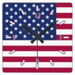 Flagge-Uhr (mit Zahlen)