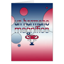 Flagge UNO Hermano Magnífico Amerika färbt Pop-Kun Grußkarte